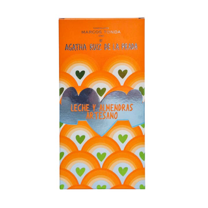 Chocolates Marcos Tonda - Wholesale Chocolate Bar - Agatha Ruiz de la Prada Artisan Milk Chocolate with Almonds0