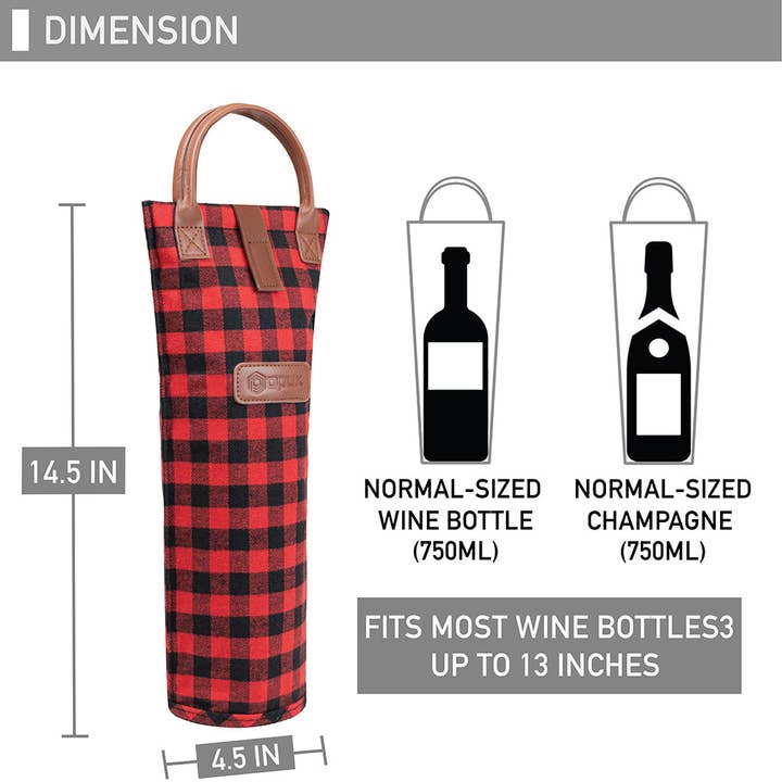 OPUX - Wholesale Wine tote - 1 Bottle Classic Wine Carrier Bag25