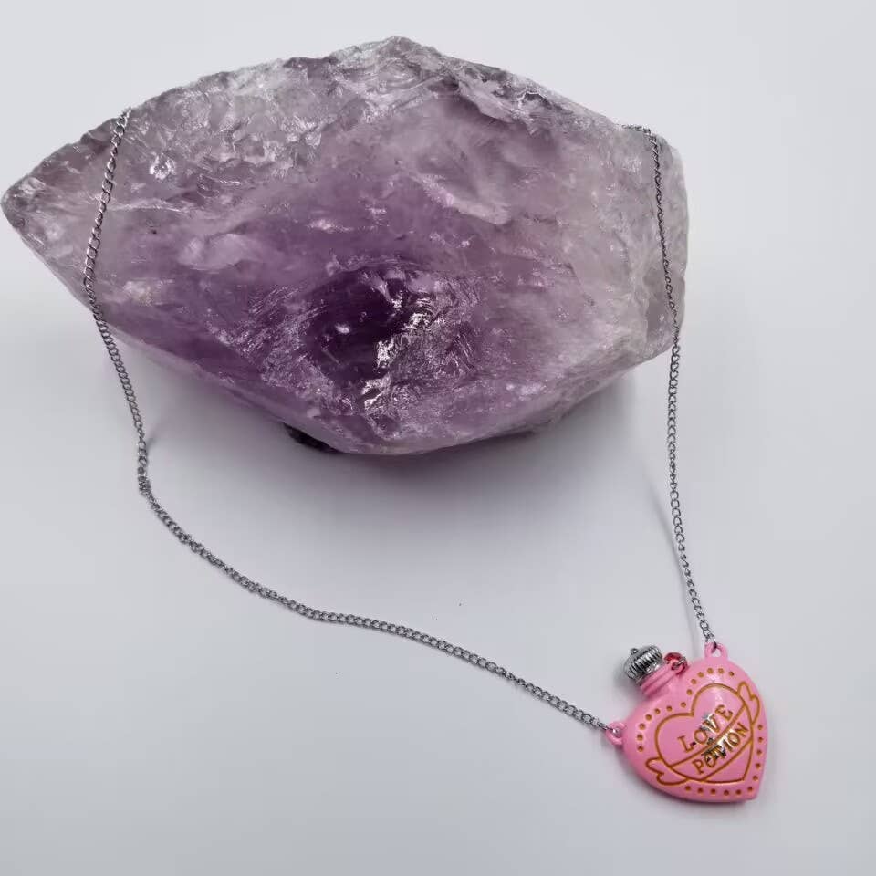 magnolia jewelry - Wholesale Pendant/Charm Necklace - LOVE POTION Heart Bottle Necklace1