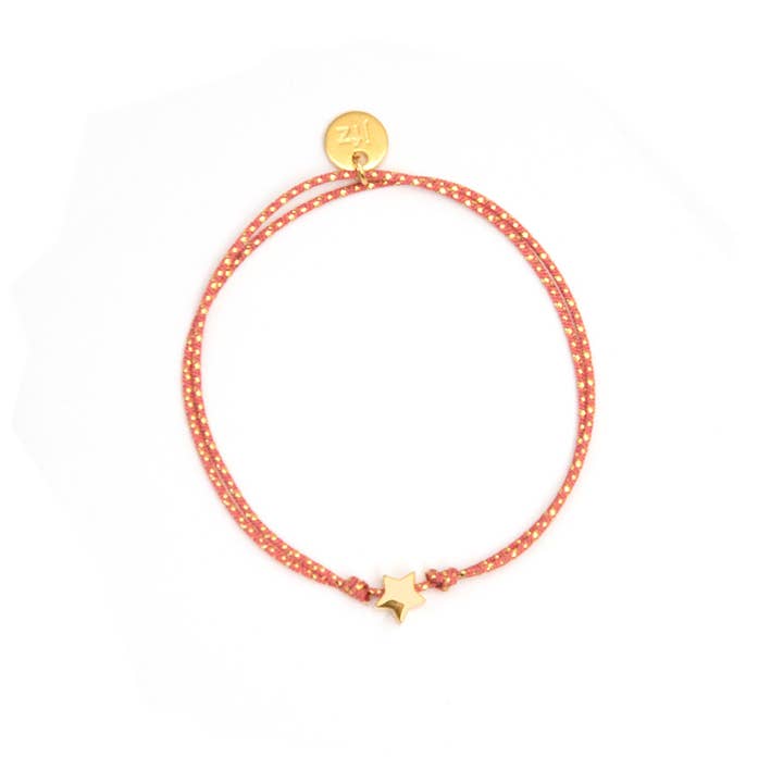 Céleste ETOILE gold bracelet for wholesale by Le Petit Lien de Paris