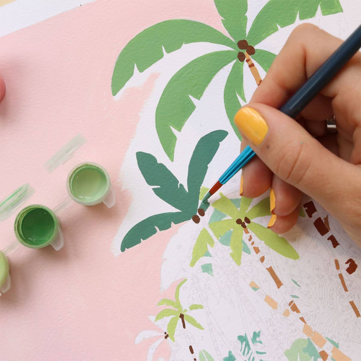 La Petite Épicerie - Vente Kit de bricolage - Number Painting Kit - Bora Bora by Tania Garcia1