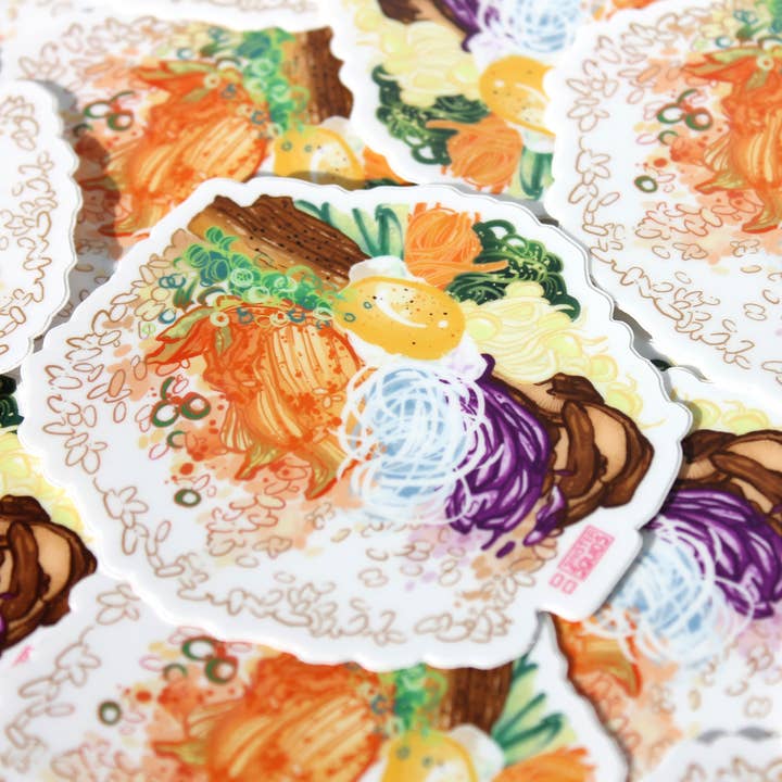 Autocollant Bibimbap pour la vente par sinistersquids