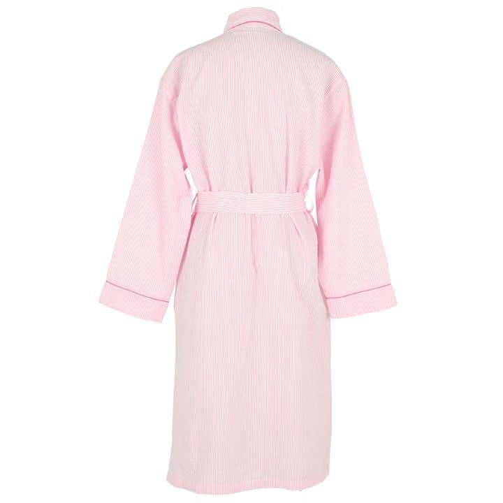 Needham Lane - Wholesale Robe - Women's - Pink Seersucker-Pink Robe2