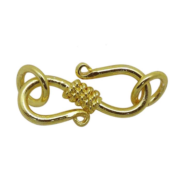 CG-123 18K Gold Overlay ''S'' Hook for wholesale by Bali Designs