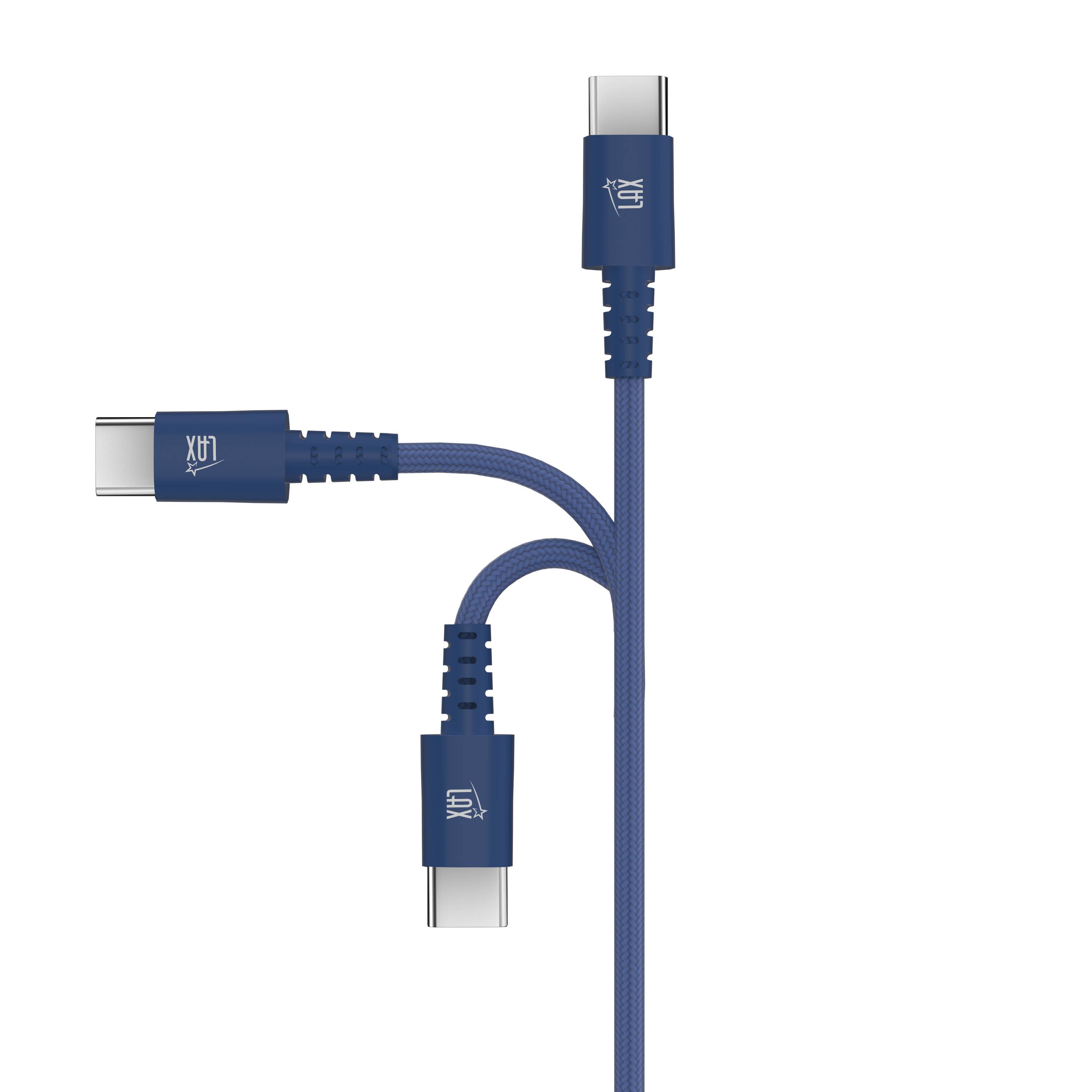 LAX Gadgets - Wholesale Charging Cable - Durable Cables USB-C to USB-C - 6 Feet -Retail Pack5