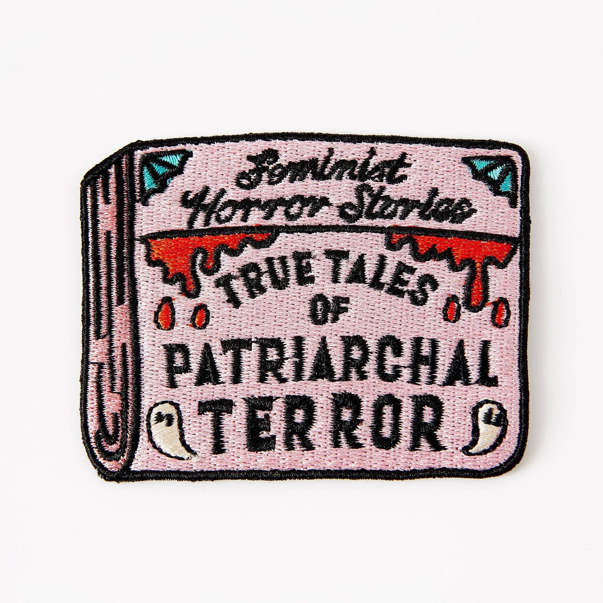 Punky Pins – Emblema por atacado – Punky Pins Patch Termocolante Patriarchal Terror: Histórias de Terror Feministas1