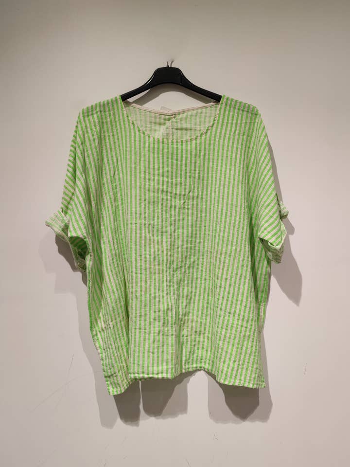 Pomelo paris - Wholesale Blouse - Women's - COTON striped T-shirt - PE252