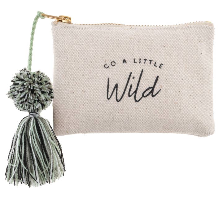 Canvas Tassel Card Holder Wild for wholesale by Karma