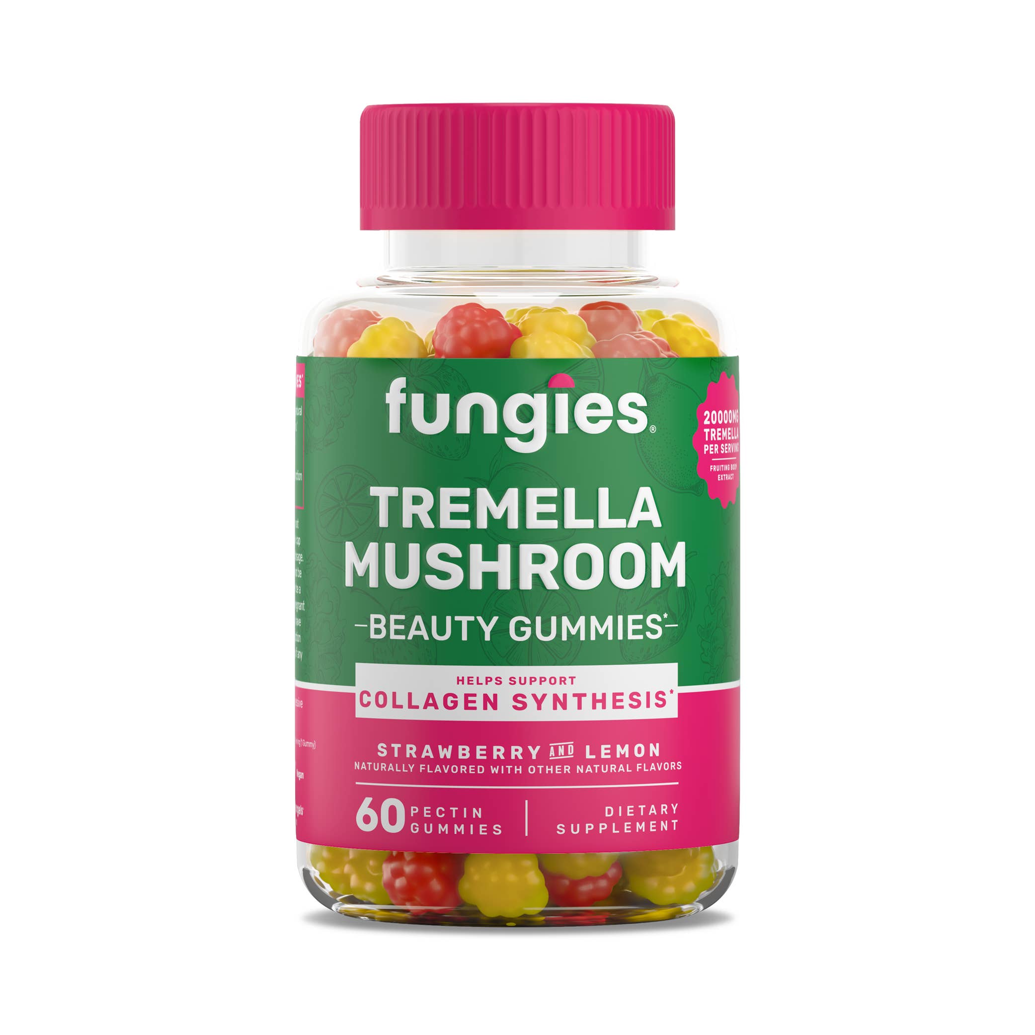 Fungies Mushroom Gummies - Venta al por mayor Suplementos/vitaminas para beber - Gomitas de apoyo de belleza Fungies Tremella Mushroom