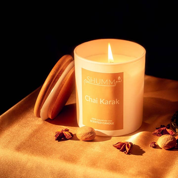 Shumm Candles – Vela em jarro/copo por atacado – Vela Chai Karak1