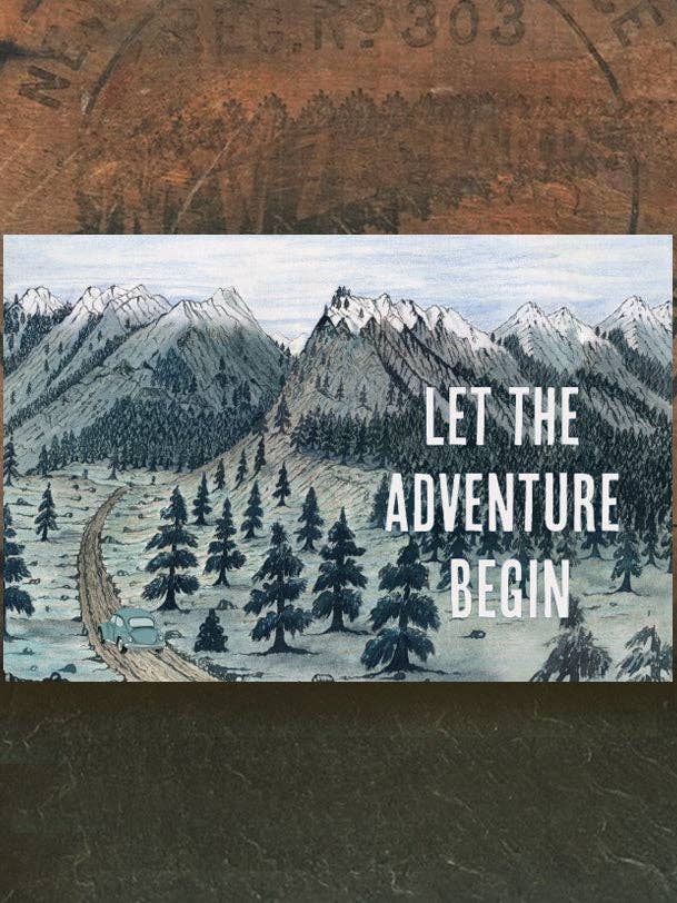Mountain Adventure for wholesale by Irreverent Cards for Challenging Times