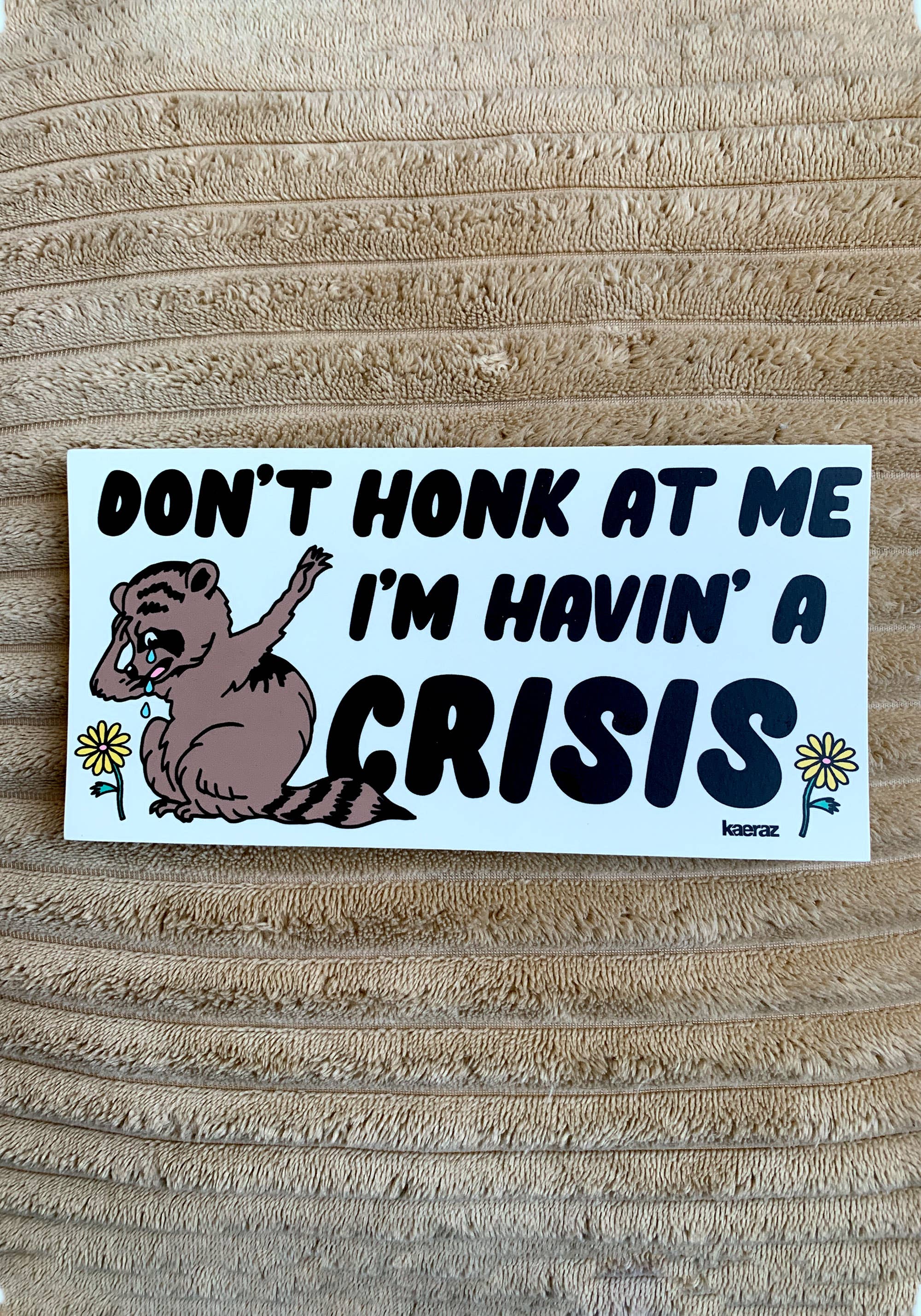 kaeraz - Wholesale Sticker - Havin' A Crisis Bumper Sticker4