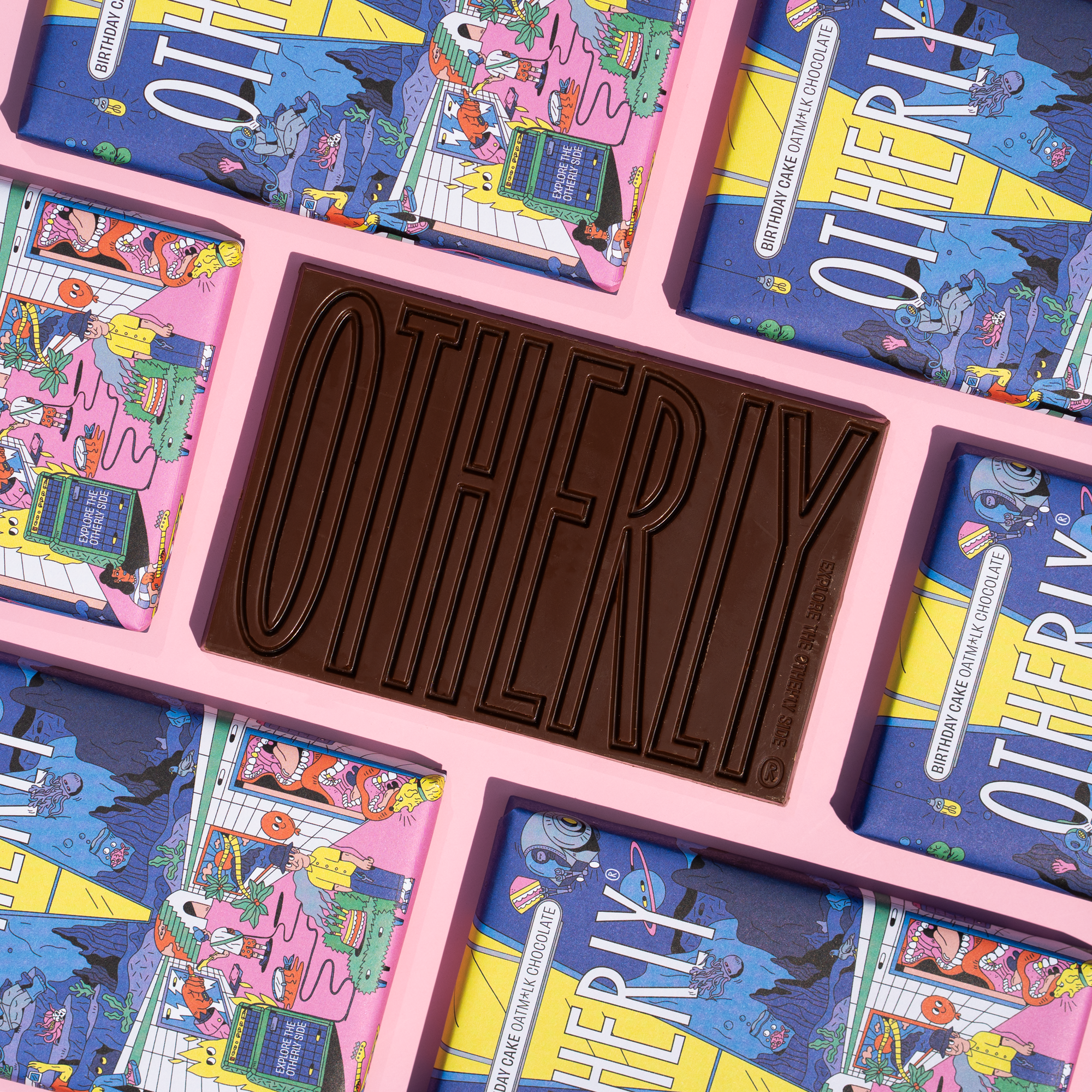 OTHERLY: OATM*LK CHOCOLATE [No duties when shipping to US!] - Wholesale Chocolate Bar - Birthday Cake Oatm*lk Chocolate Bar 120g | Vegan | Creamy3