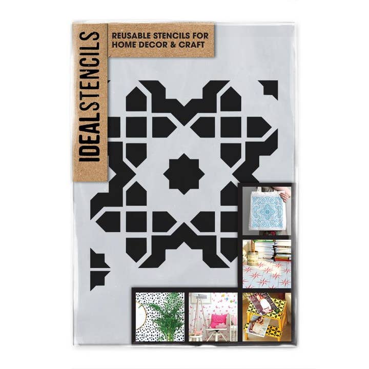 Stencil in stile marocchino Tunisi per la vendita all'ingrosso da parte di Ideal Stencils