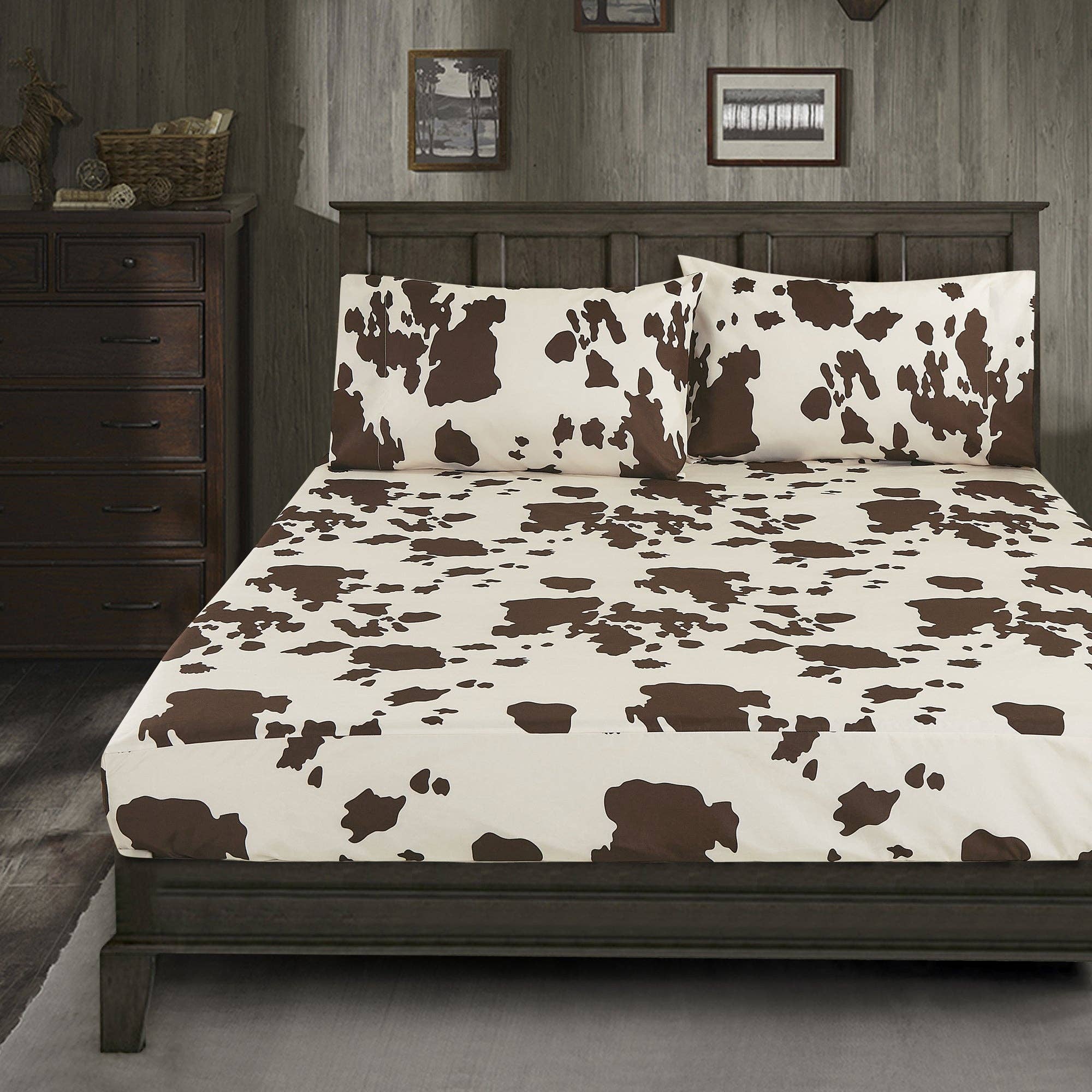 Linen Mart - Wholesale Sheet Set - Cowhide Bed Sheets10