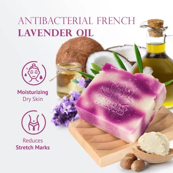 Relaxcation - Wholesale Bar Soap - French LAVENDER SHEA BUTTER All-Natural Soap Bar4