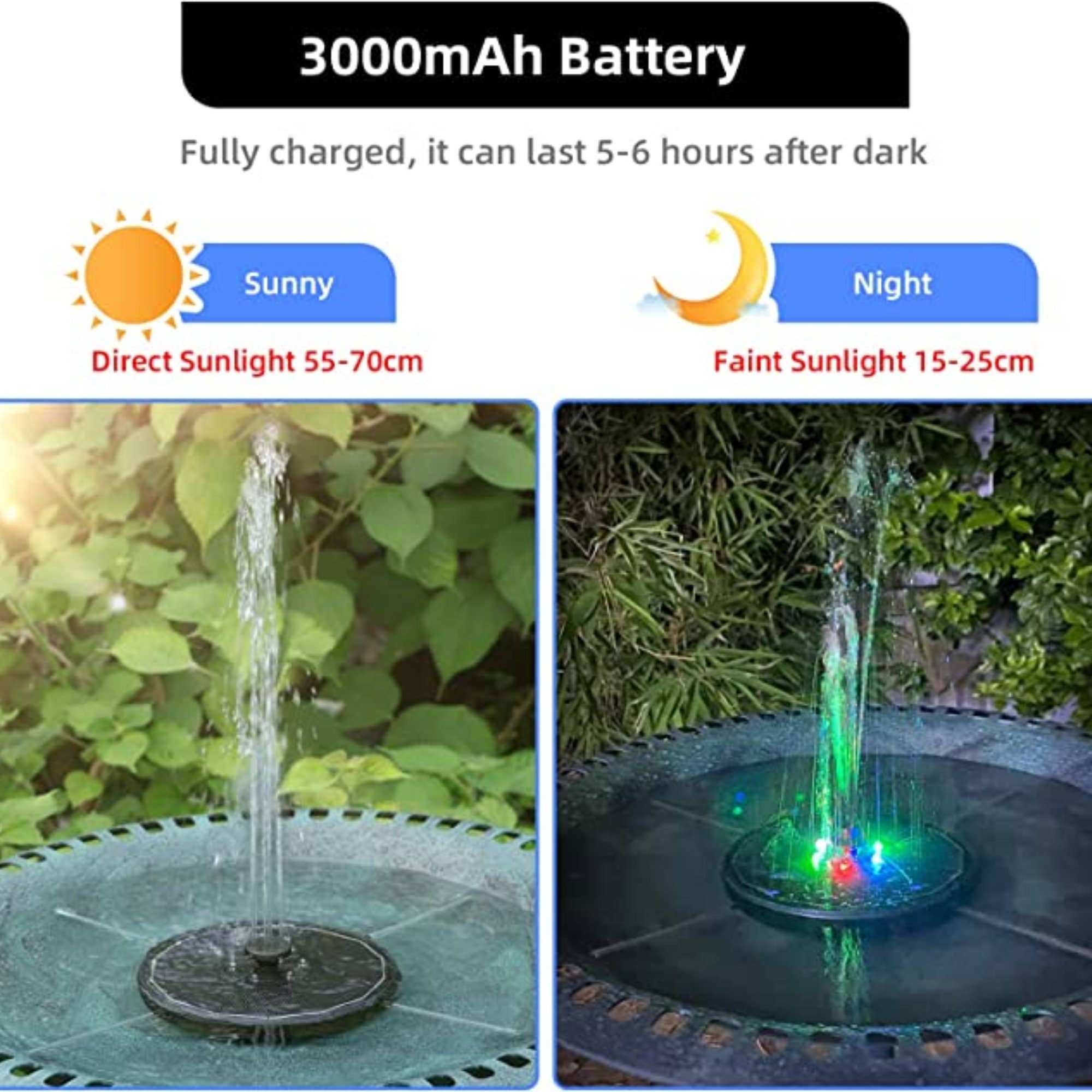 Skiddo - Wholesale Outdoor Ornament/Decor - Aqua Splash LED Solar Fountain Pump1