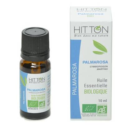 Aceite esencial ecológico Palmarosa 10 ml para venta al por mayor de Hitton