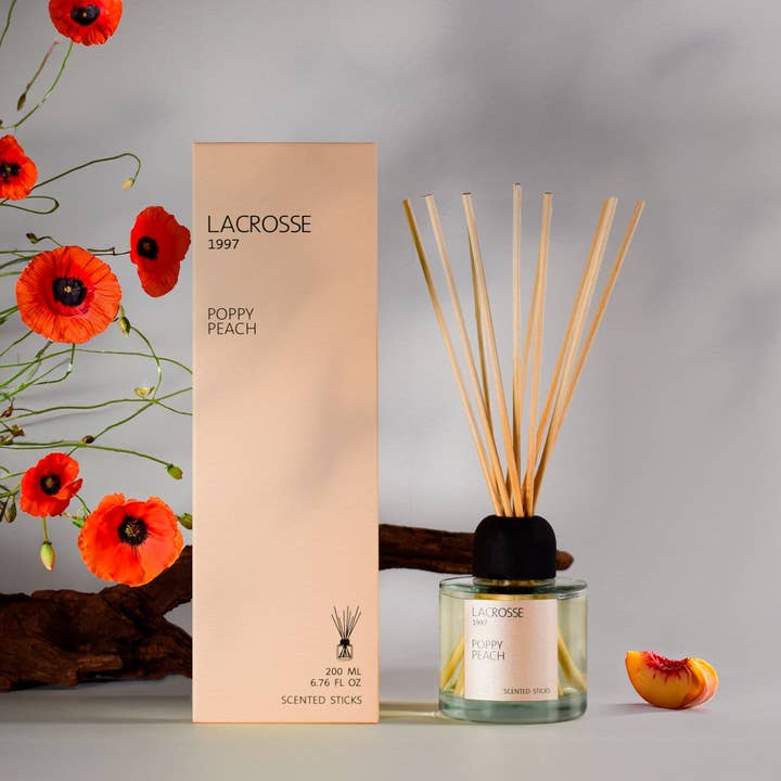 LACROSSE Poppy Peach Reed Diffuser for wholesale by SEVENREEDS