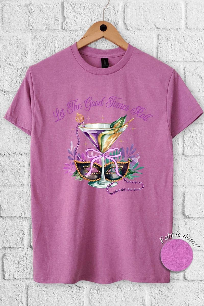 COLORBEAR - Wholesale T-Shirt (Graphic) - Women's - Festive Mardi Gras Graphic Heavy Cotton Tee10