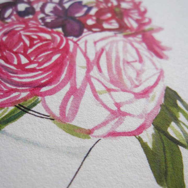 Honeyberry Studios - Vente Carte pour la fête des Mères - Carte de vœux pour la fête des mères Pink Blossoms4