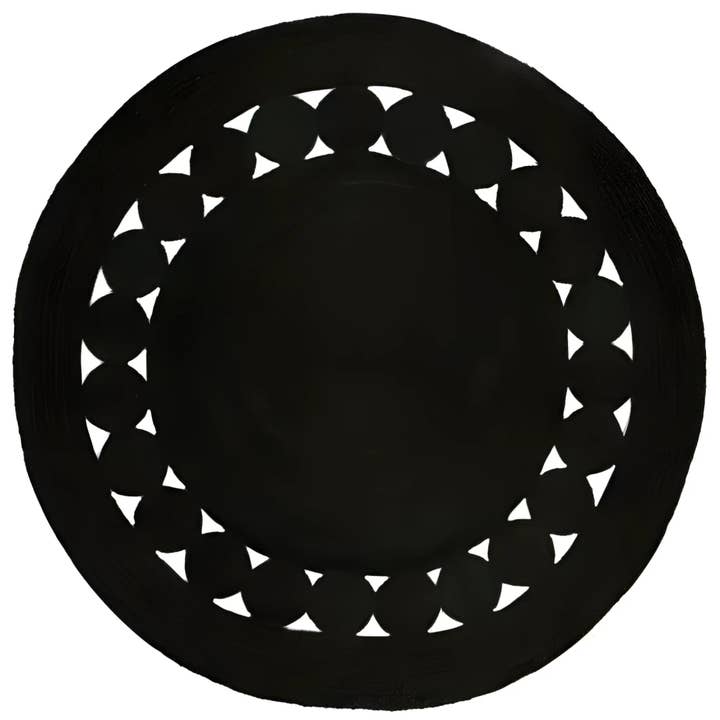 Svart rund jutematta för wholesale av Maia Homes