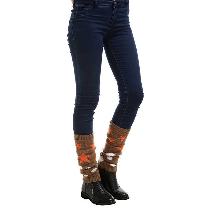 Mad Style - Wholesale Legwarmers - Women's - Khaki Varsity Leg Warmers1