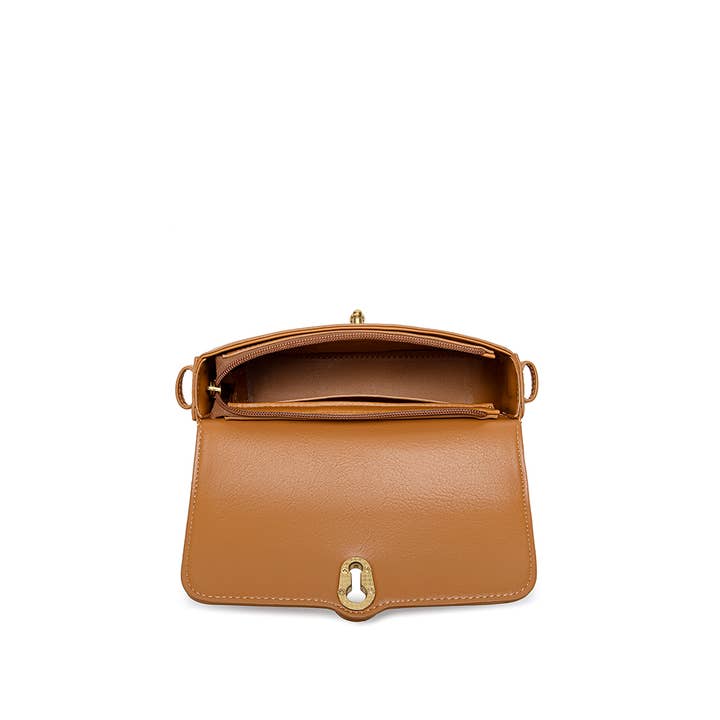 Athena - Recycled Vegan Slim Bag - Mustard for wholesale on Faire