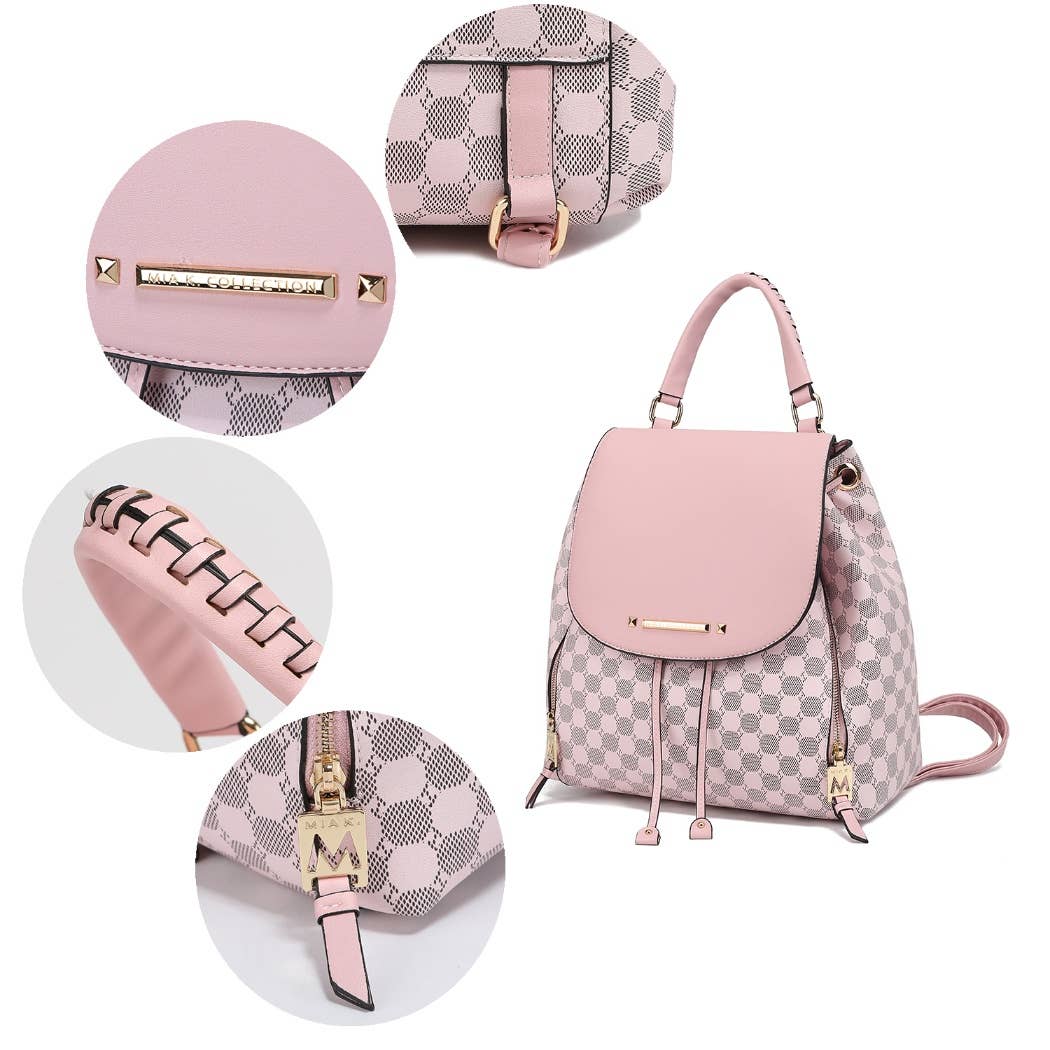 MKF Collection - Vente Sac à dos – femme - Sac à dos imprimé circulaire Kimberly MKF Sac à main de voyage8