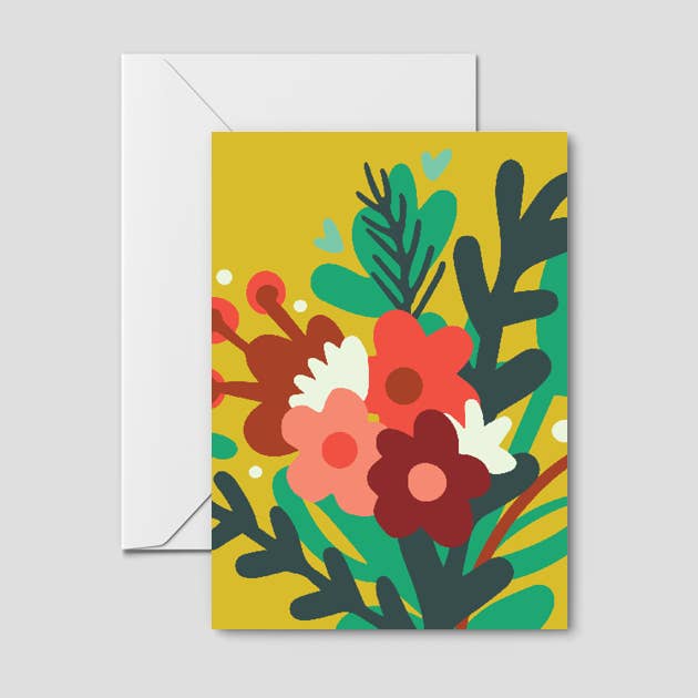 Up Close & Personal Bouquet Greeting Card for wholesale by Heartfelt Hello