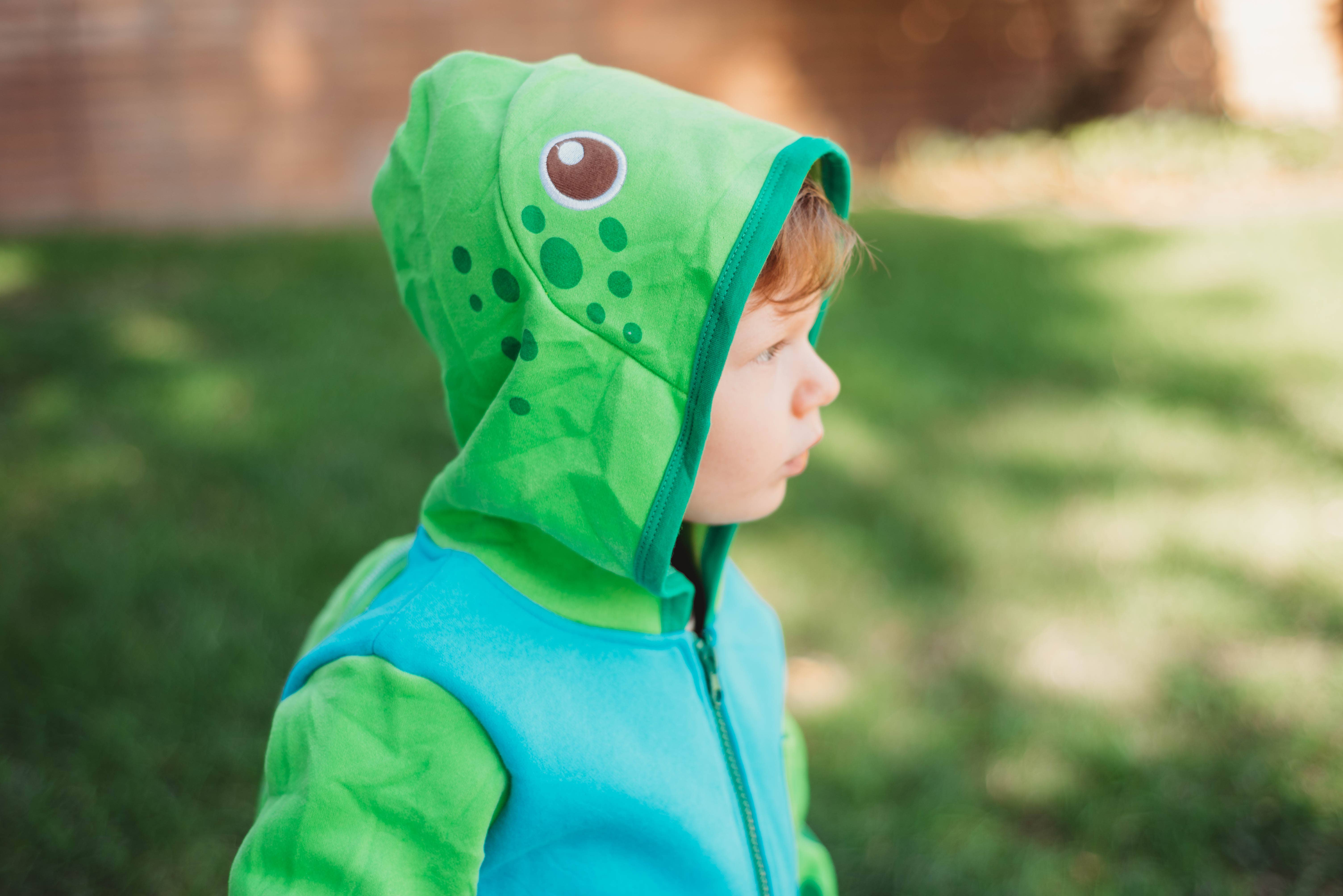 Doodle Pants - Vendita all'ingrosso Felpa con cappuccio - Bambini - Zaino con cappuccio 3D Sea Turtle per bambini e bambini3