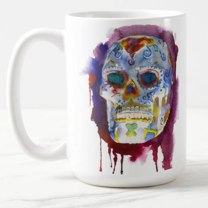 15 oz Mug | Dead Head for wholesale by Wyatt Waters Gallery
