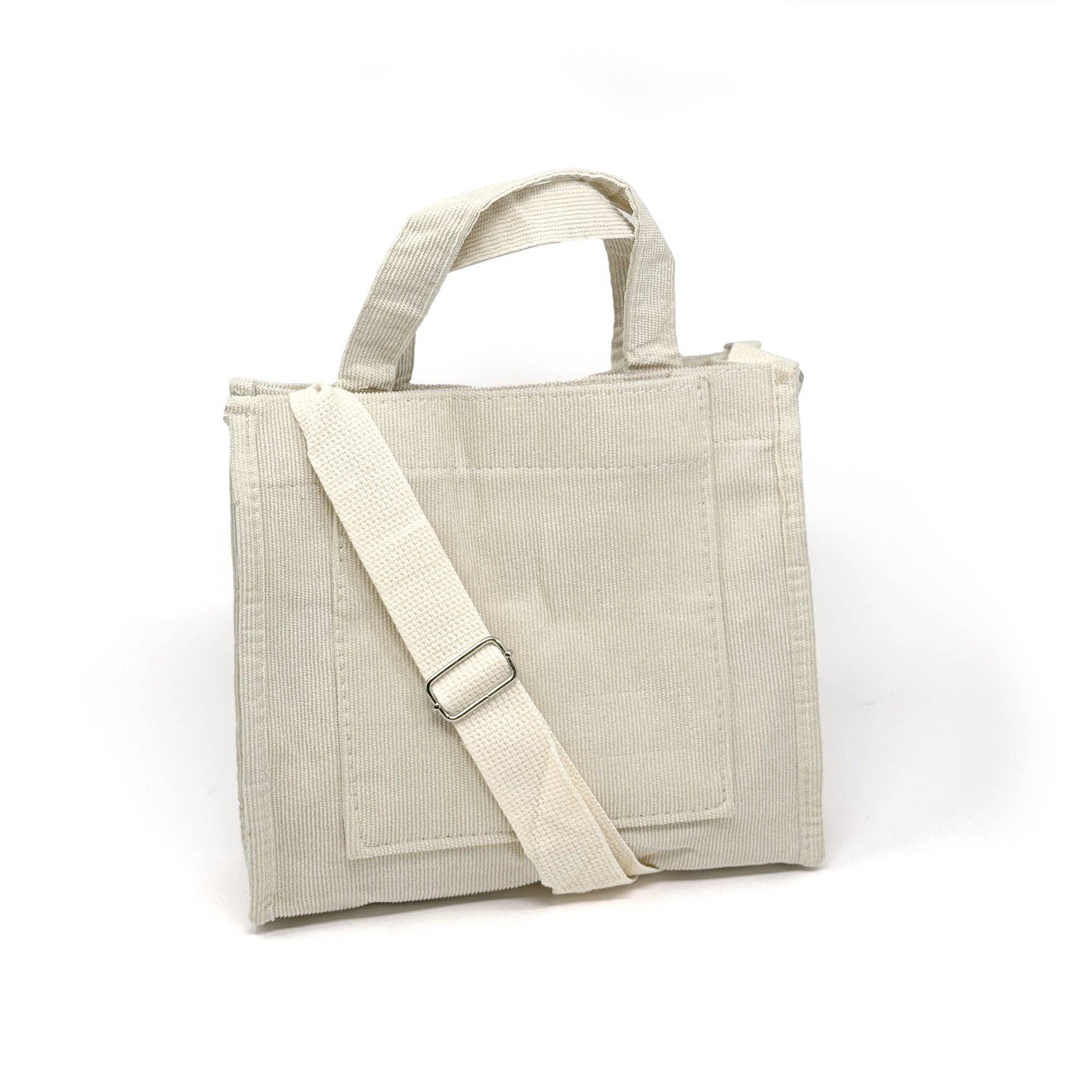 Rainbow Unicorn Birthday Surprise - Wholesale Tote Bag - Women's - Mini Corduroy Tote Crossbody Messenger Bag4