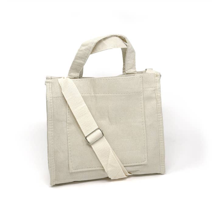 Rainbow Unicorn Birthday Surprise - Wholesale Tote Bag - Women's - Mini Corduroy Tote Crossbody Messenger Bag4