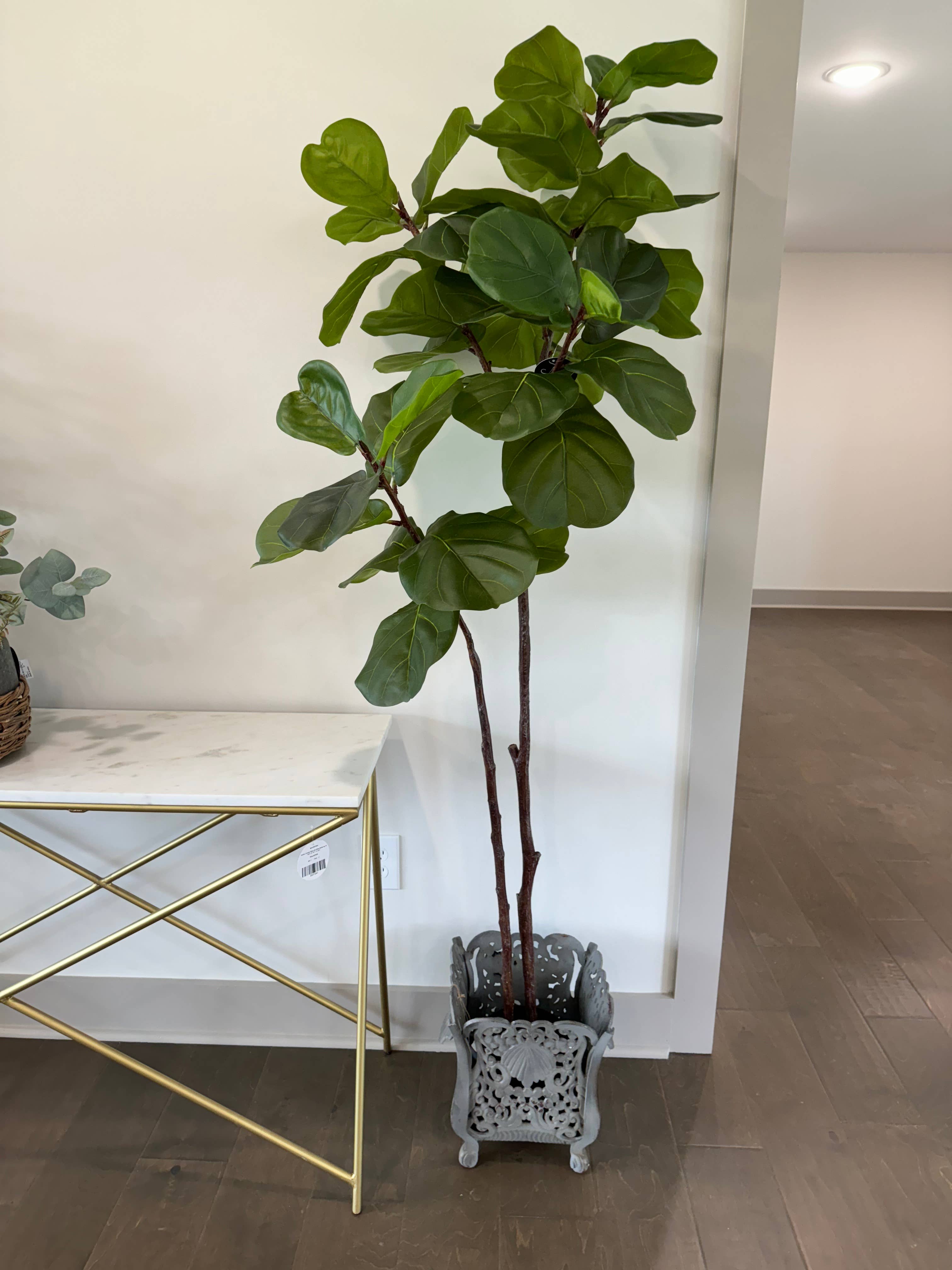David Christopher's Collection - Wholesale Artificial Plant - 63” Fresh Touch Fiddle Leaf Potted Tree1