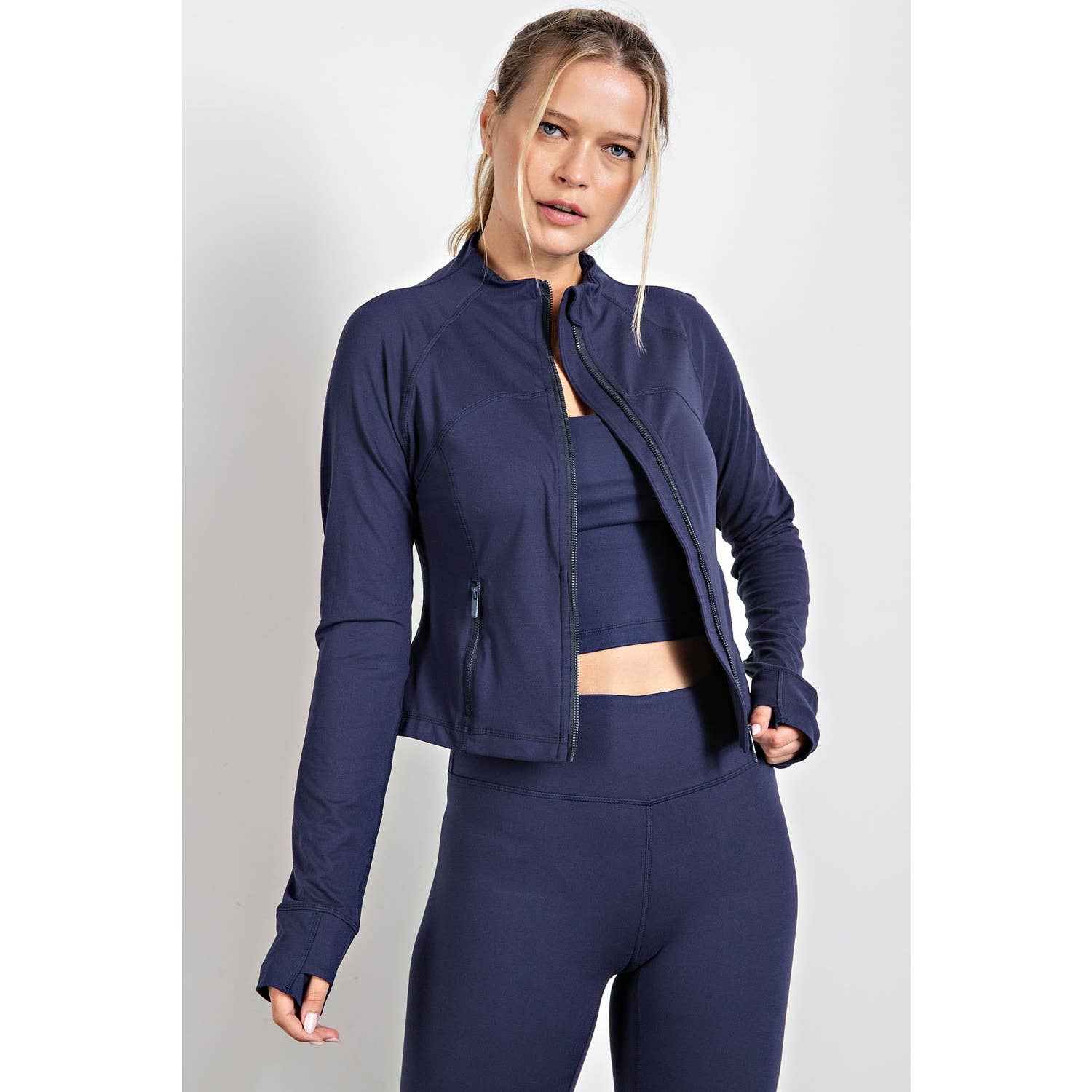 Rae Mode - Wholesale Athletic Jacket - Women's - BUTTER LONG SLEEVE CROP DEFINE JACKET44