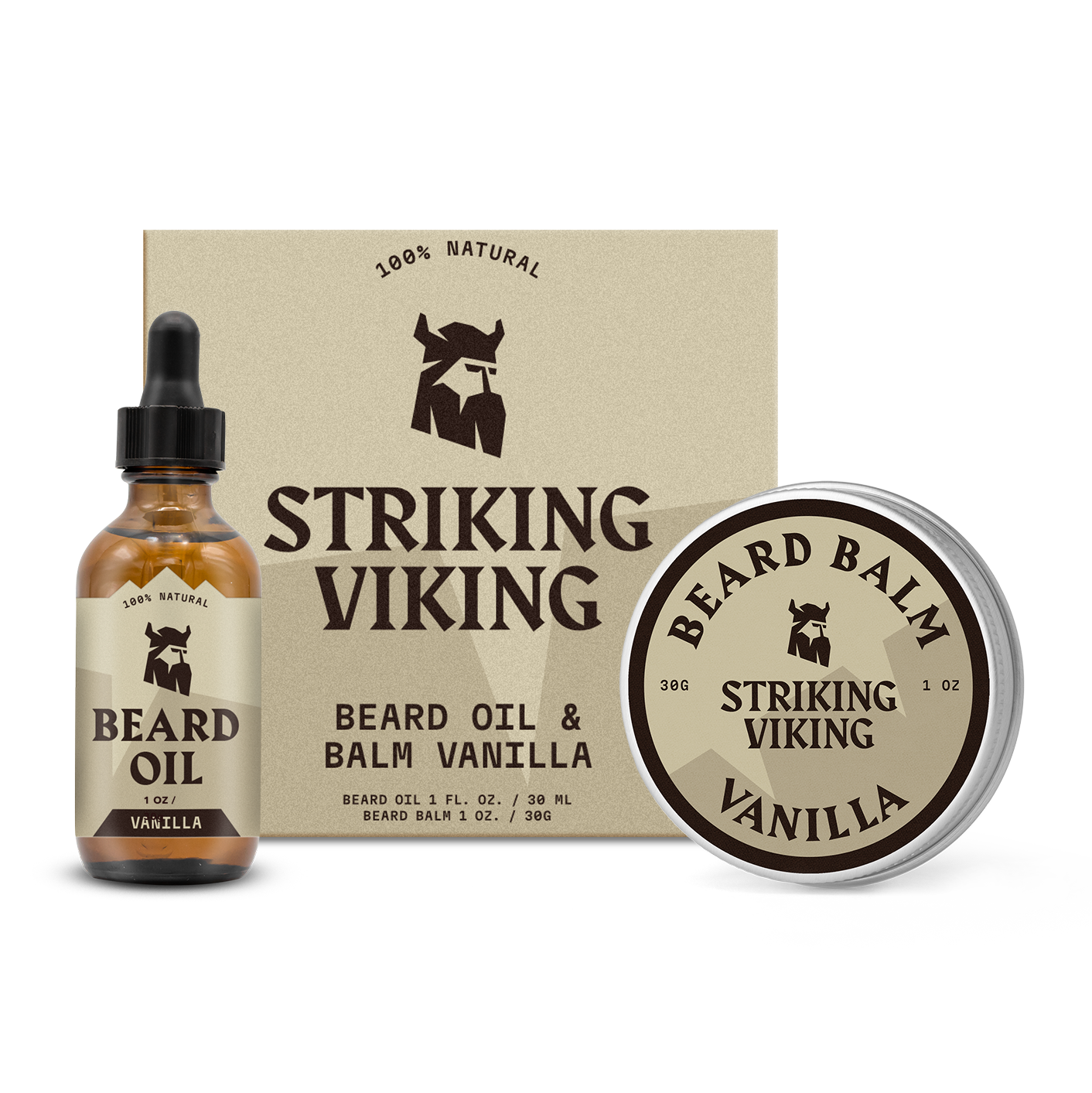 Striking Viking – wholesale Beard styling product – Beard Oil and Balm - Vanilla0