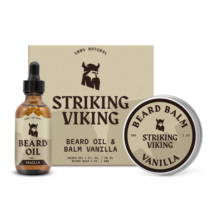 Striking Viking – wholesale Beard styling product – Beard Oil and Balm - Vanilla