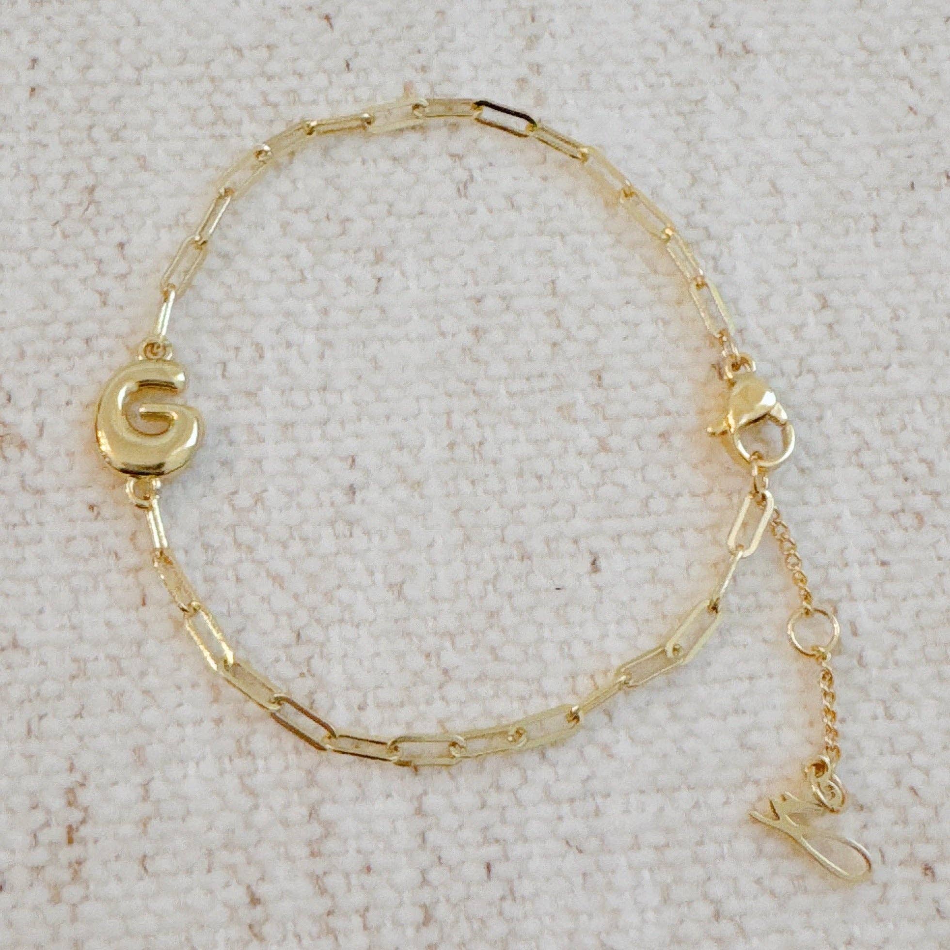 Ellison+Young - Wholesale Link & Chain Bracelet - Mini Balloon Initial Bracelet22