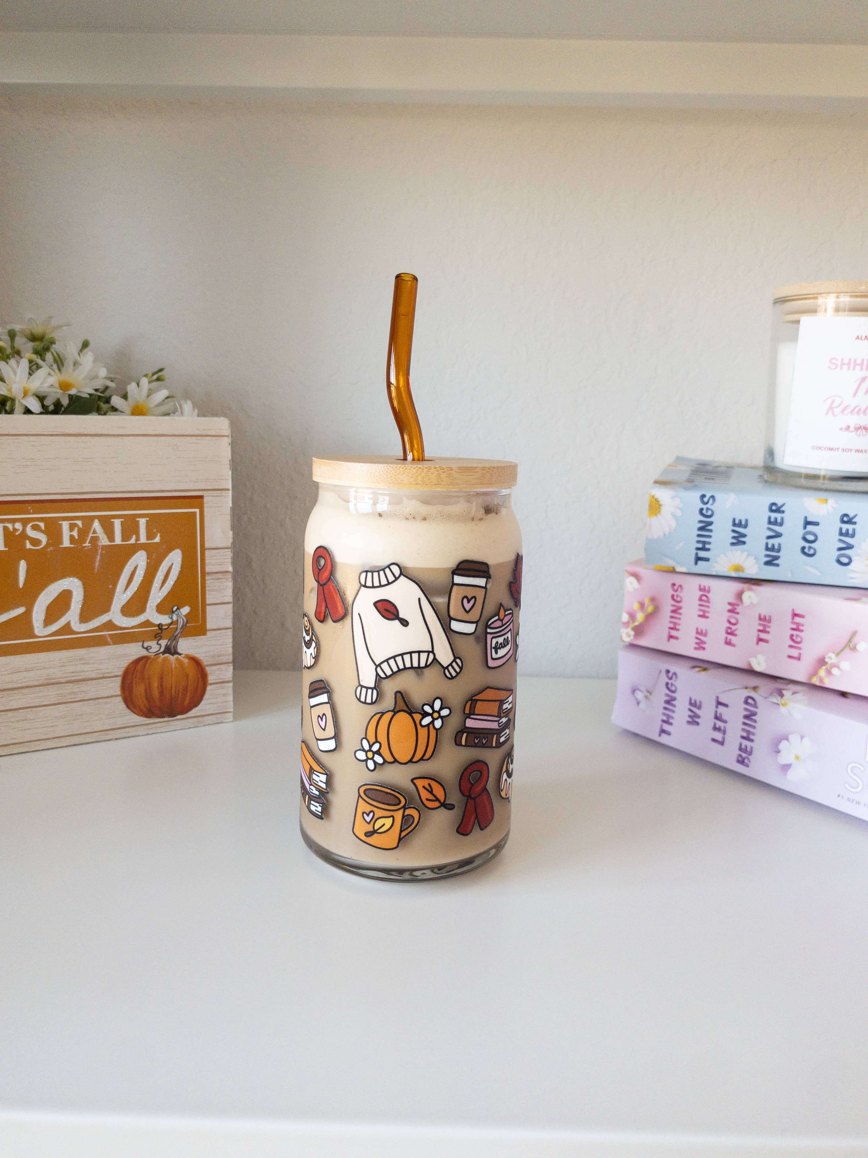 Be Bold Stay Bold – wholesale Dricksglas och koppar – Höstestetisk iskaffeglas - 16oz1