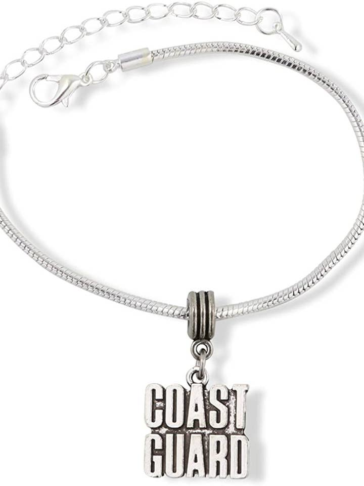 Armband der Küstenwache | Coast Gaurd Edelstahl Schlangenkette Bettelarmband für den Großhandel von Dave The Bunny