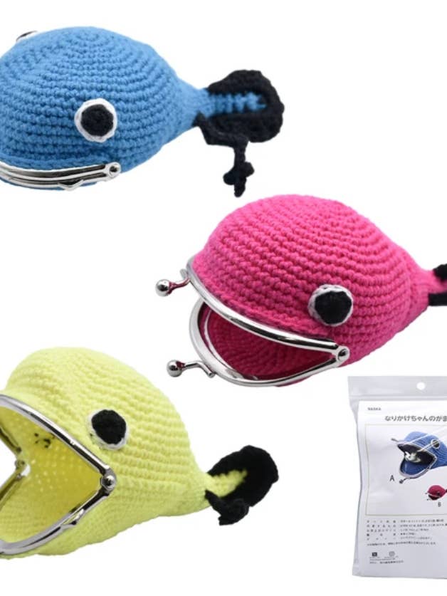 Japanese Crochet Coin Purse Kit Tadpole Character, Amigurumi for wholesale by 「FUNJI」In Japan