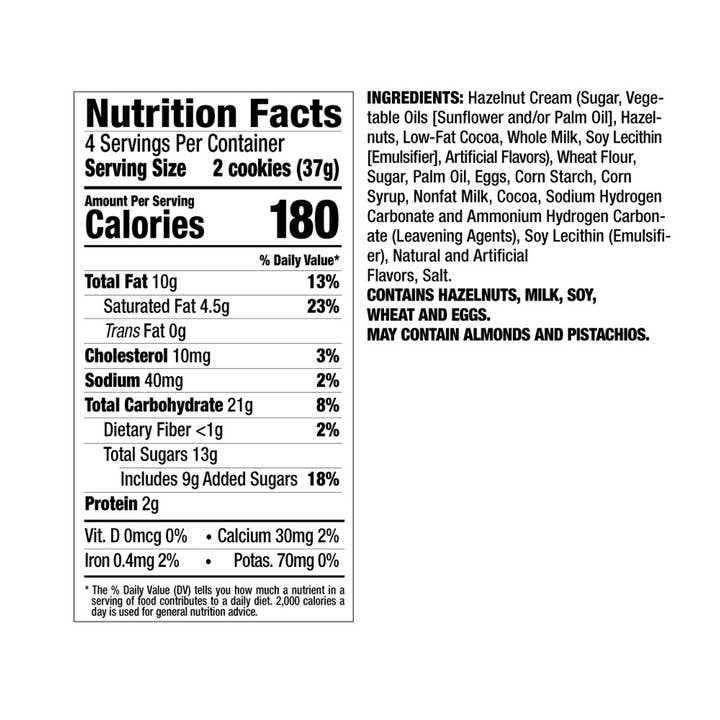 Delallo - Wholesale Cookie - Italian Hazelnut Cream Filled Cookies3