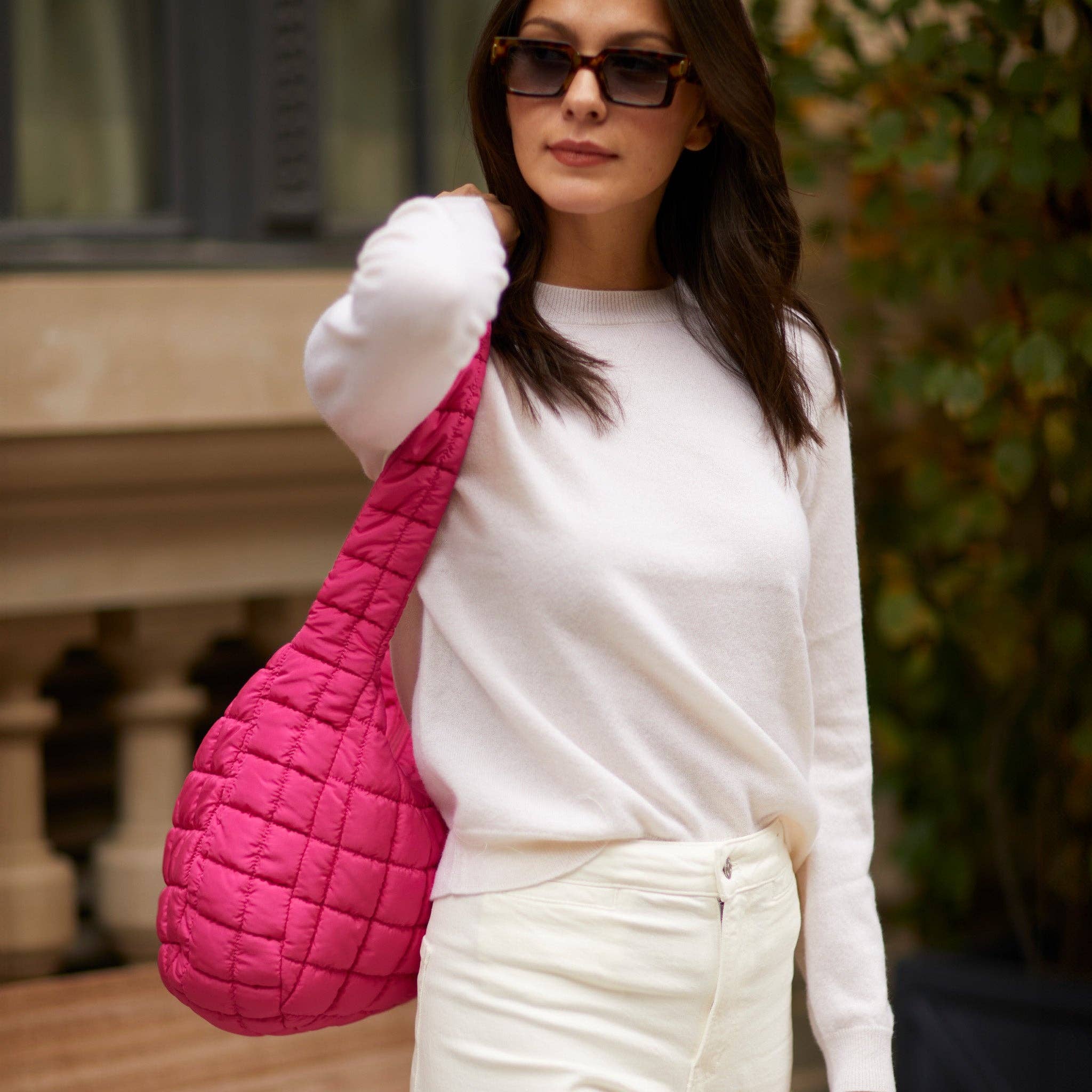 YOUZEY - Wholesale Crossbody Bag - Women's - Cloud 9 Puffer Crossbody Bag - Hot Pink4