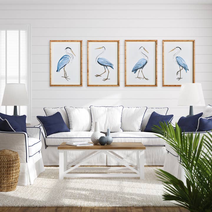 Napa Home & Garden - Wholesale Gallery Wall Set - Elegant Blue Heron Prints2