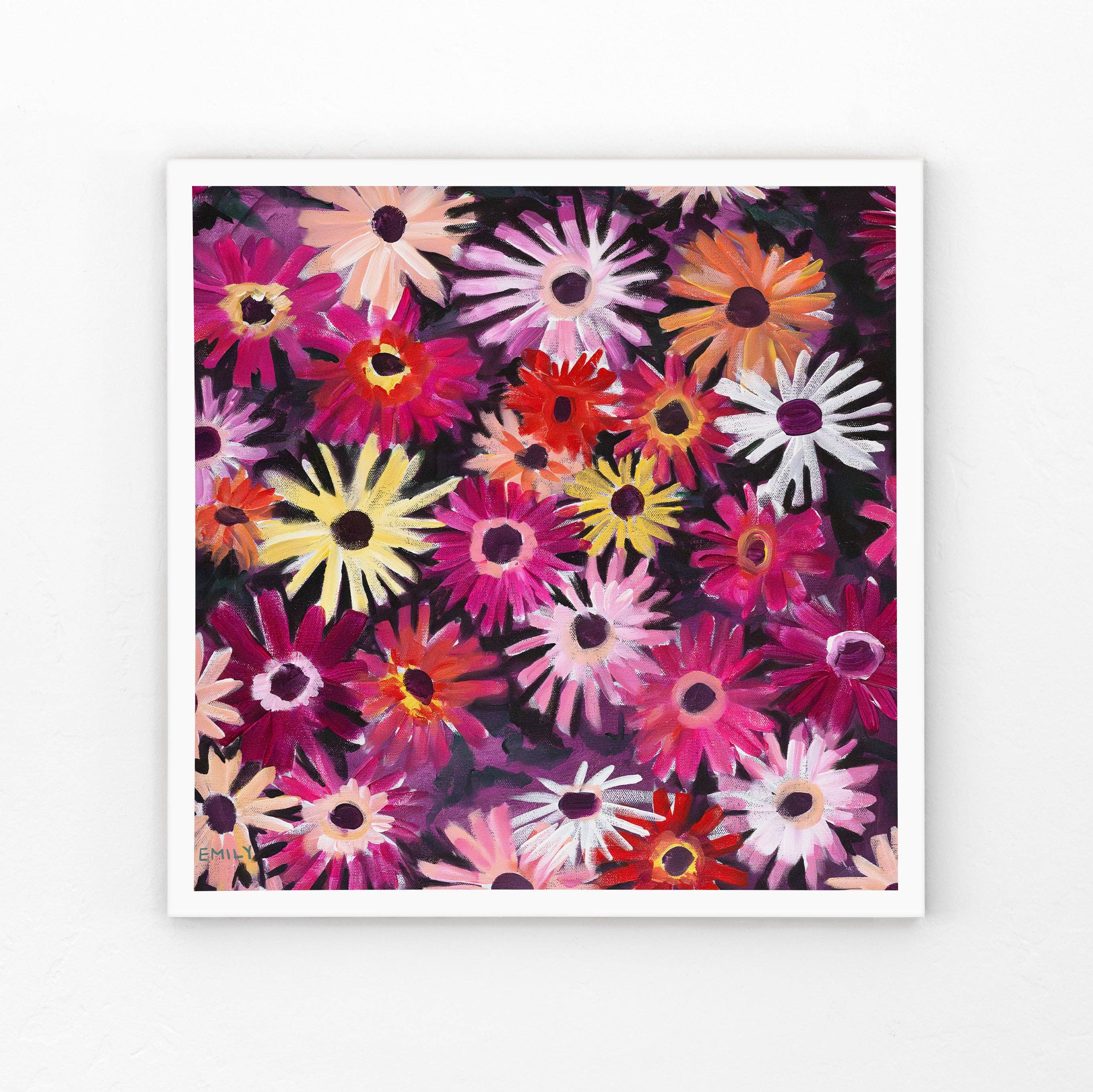 Emily Miquelon Art - Wholesale Art Print - Daisy Delight Print1