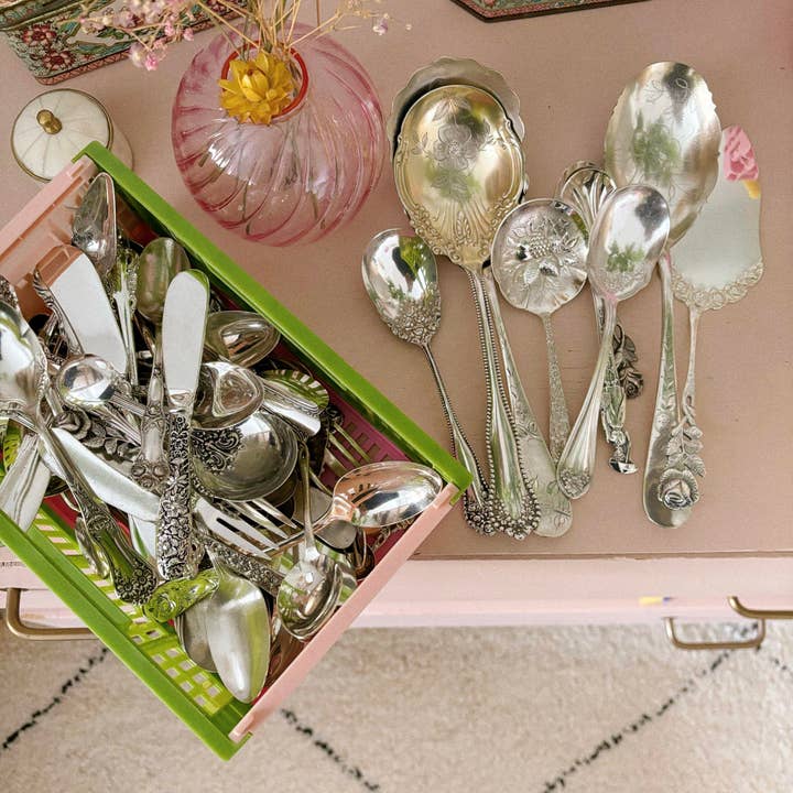 Les Petites Cuillères De Juliette – Großhandel Kochlöffel – Kleiner Vintage-Schöpflöffel graviert mit "Made with love"