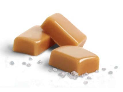 Sunflower Food Company - Wholesale Caramel - Cassi's Vanilla Sea Salt Caramels 12/4 OZ Resealable Bags4