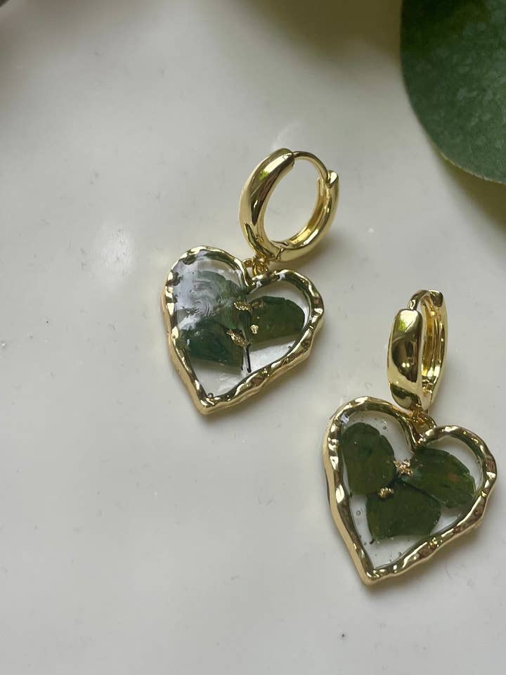 Pendiente de Hoja de Helecho Real para venta al por mayor de Jewelry & More By KristiCo