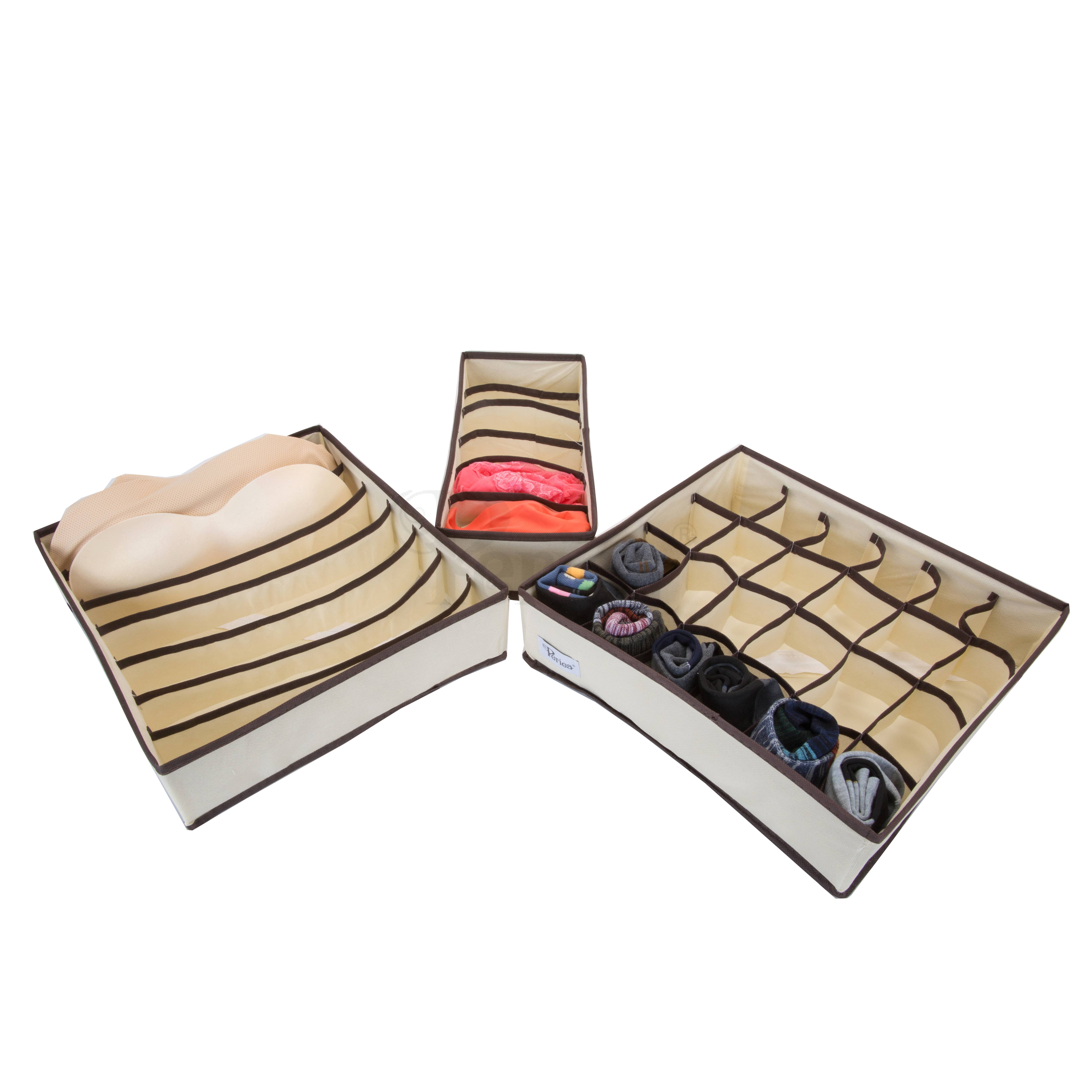 Periea – wholesale Drawer organiser – Periea Set of Three or Four Drawer Organisers - Katrina1